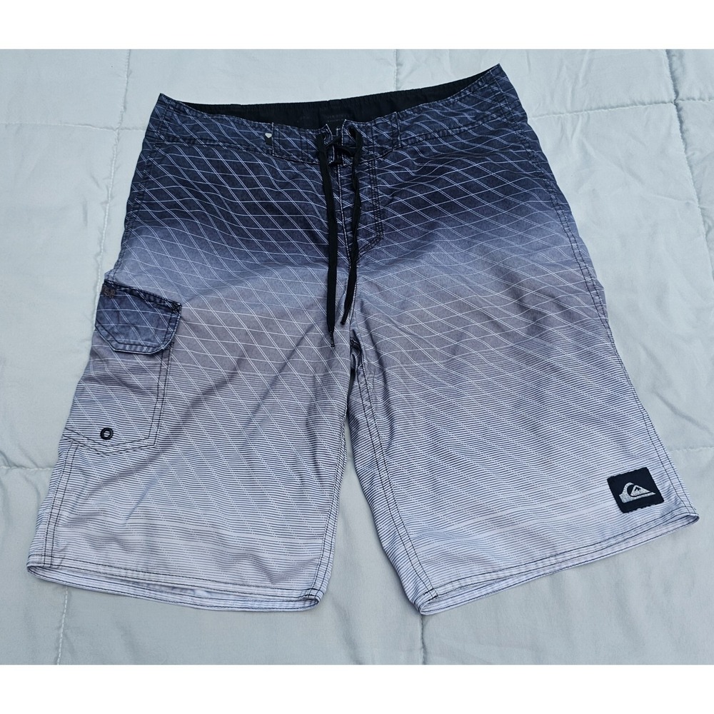 Quicksilver‎ Board Shorts Men's 30 -Bermuda Beach Trunks Grey
